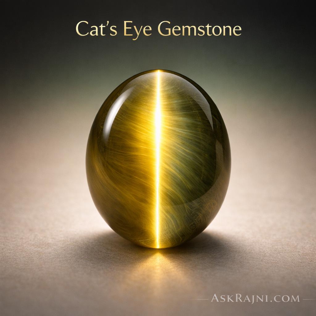 Cat’s Eye (Lehsunia) – Ketu Gemstone for Protection, Intuition & Karmic Release